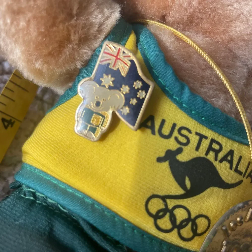 1984 Australia Olympic Willy Koala Plush LA Summer Olympics pin Croner Toy VTG‎